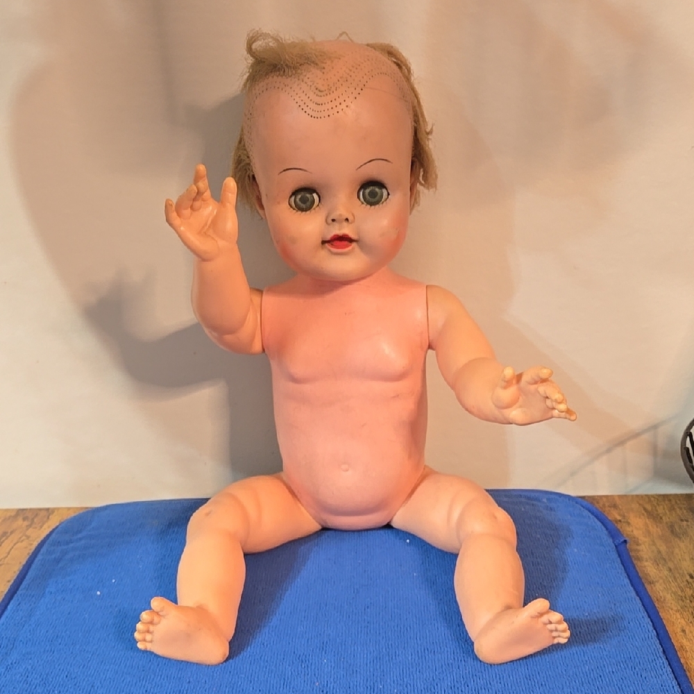 Vintage Doll with Blue Eyes